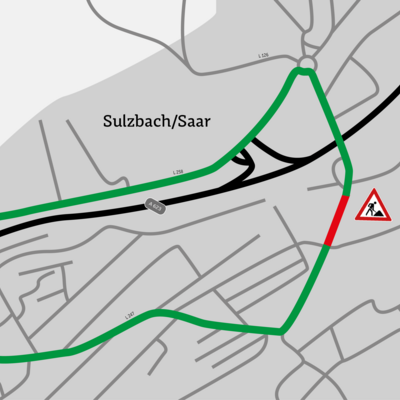 Lageplan des LfS_Umleitungsstrecke