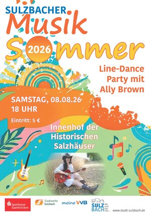 Plakat zur Line-Dance-Party 2026