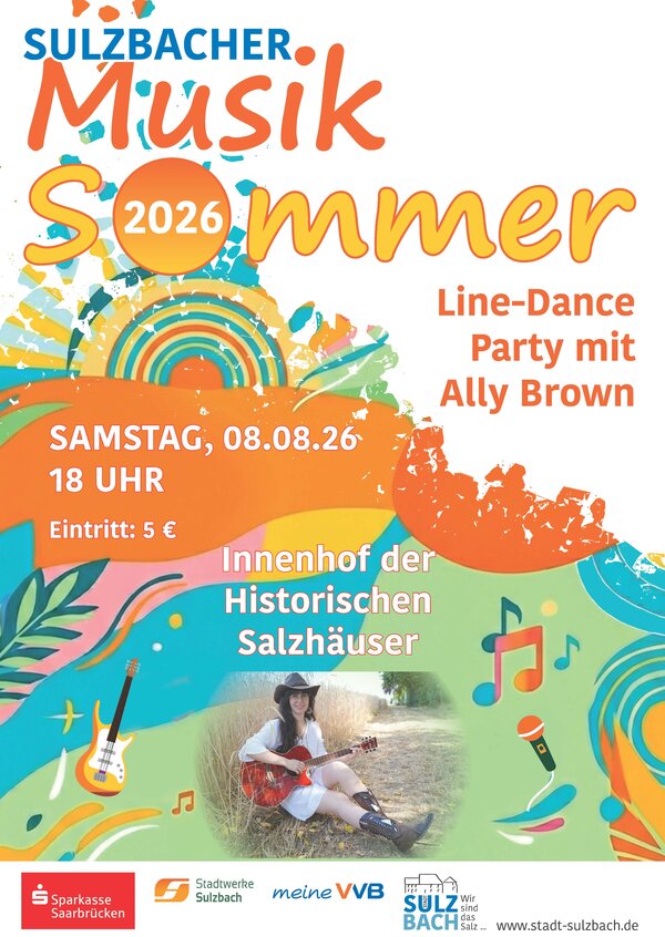 Bild vergr&ouml;&szlig;ern: Plakat zur Line-Dance-Party 2026