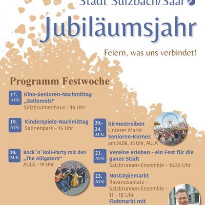 Plakat zur Festwoche anl&auml;sslich der 80 Jahre Stadtrechte