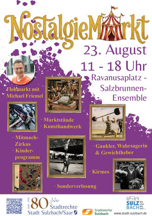 Plakat zum Nostalgiemarkt 2026