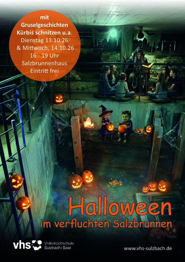 Bild vergr&ouml;&szlig;ern: Plakat Halloween im verfluchten Salzbrunnenhaus