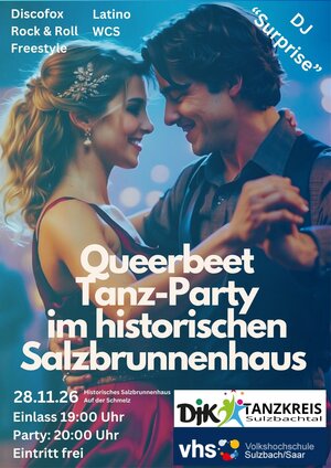 Plakat Queerbeet Tanz-Party