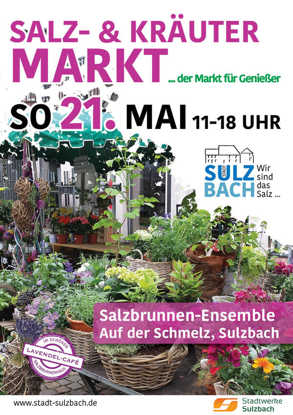 Bild vergrößern: Plakat Salz-und Kräutermarkt 2023