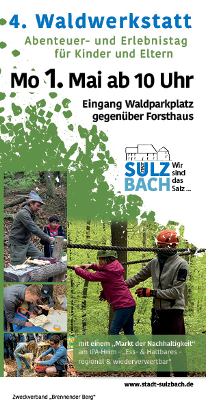 Bild vergrößern: Flyer Waldwerkstatt 2023