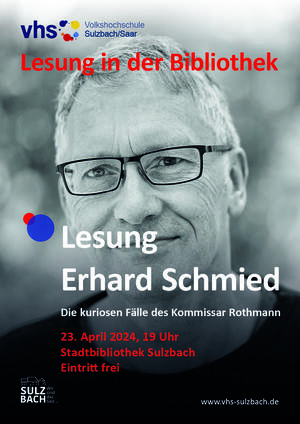 Plakat Lesung Erhard Schmied