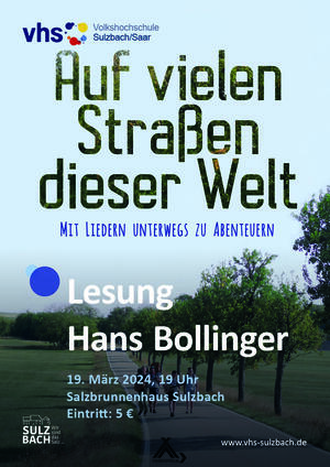Plakat Lesung Hans Bollinger